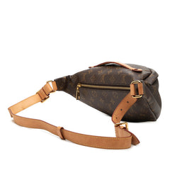 ルイ ヴィトン モノグラム バムバック ボディバッグ ウエストバッグ M43644 ブラウン PVC レザー レディース LOUIS VUITTON 【中古】