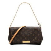 ルイ ヴィトン モノグラム フェイボリットMM ハンドバッグ ショルダーバッグ 2WAY M40718 ブラウン PVC レザー レディース LOUIS VUITTON 【中古】