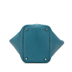 エルメス ピコタンロックPM ハンドバッグ ブルージーン トリヨンクレマンス レディース HERMES 【中古】