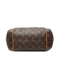 ルイ ヴィトン モノグラム トータリーPM トートバッグ ショルダーバッグ M56688 ブラウン PVC レザー レディース LOUIS VUITTON 中古