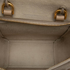 セリーヌ ベルトバッグ ピコ ハンドバッグ ショルダーバッグ 2WAY ベージュ レザー レディース CELINE 【中古】