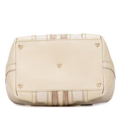 グッチ グッチシマ ハンドバッグ ドクターズバッグ 146002 ベージュ レザー レディース GUCCI 【中古】