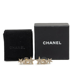 シャネル ココマーク スター モチーフ ピアス B23C ゴールド メッキ ラインストーン レディース CHANEL 中古
