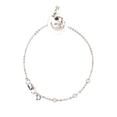 ディオール ボタンモチーフ チェーン ブレスレット シルバー メタル レディース Dior 【中古】