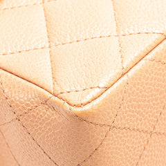 シャネル ミニマトラッセ17 ココマーク ゴールド金具 チェーン ショルダーバッグ ピンクベージュ キャビアスキン レディース CHANEL 【中古】