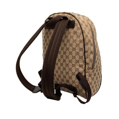 グッチ GGキャンバス リュック バックパック 449906 ベージュ ブラウン キャンバス レザー レディース GUCCI 【中古】