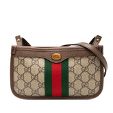 グッチ GGスプリーム オフィディア 斜め掛け ショルダーバッグ 625753 ベージュ ブラウン PVC レザー レディース GUCCI 【中古】