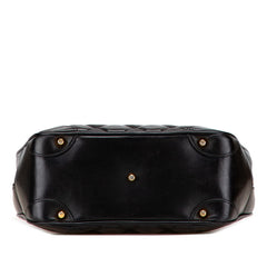 シャネル マトラッセ ココマーク ハンドバッグ ブラック ラムスキン レディース CHANEL 【中古】