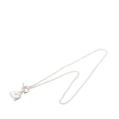 エルメス バーキン アミュレット チェーン ペンダント ネックレス SV925 シルバー レディース HERMES 中古