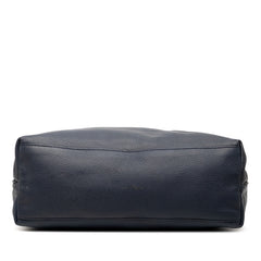 グッチ バンブー トートバッグ ショルダーバッグ 2WAY 338982 ネイビー レザー レディース GUCCI 【中古】