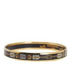 エルメス エマイユPM 七宝焼き ブレスレット ゴールド マルチカラー メッキ レディース HERMES 【中古】