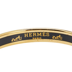 エルメス エマイユPM 七宝焼き ブレスレット ゴールド マルチカラー メッキ レディース HERMES 【中古】