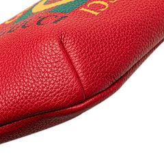 グッチ シェリーライン ボディバッグ ウエストバッグ ショルダーバッグ 527792 レッド レザー レディース GUCCI 【中古】