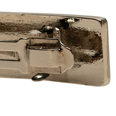 シャネル ココマーク バレッタ ヘアクリップ シルバー メタル レディース CHANEL 【中古】