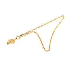 シャネル ココマーク チェーン ペンダント ネックレス ひし形 ゴールド メッキ レディース CHANEL 【中古】