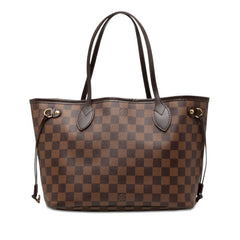 ルイ ヴィトン ダミエ ネヴァーフルPM ハンドバッグ トートバッグ N51109 ブラウン PVC レザー レディース LOUIS VUITTON 【中古】