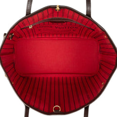 ルイ ヴィトン ダミエ ネヴァーフルPM ハンドバッグ トートバッグ N51109 ブラウン PVC レザー レディース LOUIS VUITTON 【中古】