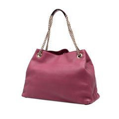 グッチ ソーホー チェーン トートバッグ ショルダーバッグ 308982 パープル系 レザー レディース GUCCI 【中古】