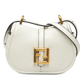 フェンディ カモン ナノ ショルダーバッグ 7AS219 ホワイト レザー レディース FENDI 【中古】