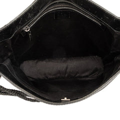 グッチ GGキャンバス ショルダーバッグ 109097 ブラック キャンバス レザー レディース GUCCI 【中古】