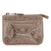 バレンシアガ ジャイアントヒップ ポーチ 小銭入れ 272440 ブラウン レザー レディース BALENCIAGA 【中古】