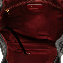 シャネル ココマーク マトラッセ リュック バックパック A93563 ブラック デニム レザー レディース CHANEL 【中古】