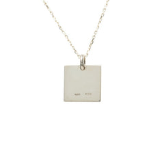 グッチ ロゴプレート チェーン ペンダント ネックレス SV925 シルバー レディース GUCCI 中古