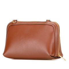 セリーヌ トリオンフ チェーンショルダーバッグ ポシェット ブラウン レザー レディース CELINE 【中古】