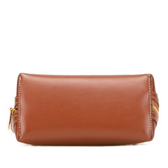 セリーヌ トリオンフ チェーンショルダーバッグ ポシェット ブラウン レザー レディース CELINE 【中古】