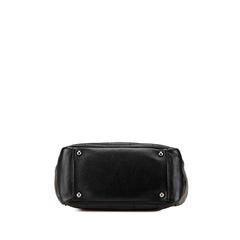 シャネル チョコバー ココマーク トートバッグ ブラック キャビアスキン レディース CHANEL 【中古】