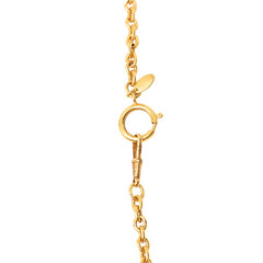 シャネル ココマーク ひし形 チェーン ペンダント ネックレス ゴールド メッキ レディース CHANEL 【中古】