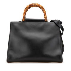 グッチ ニムフェア ミディアム ハンドバッグ ショルダーバッグ 2WAY 453766 ブラック レザー レディース GUCCI 【中古】