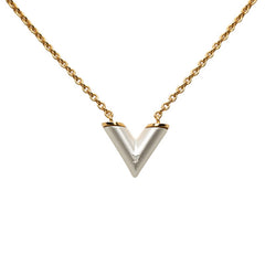 ルイ ヴィトン コリエ エッセンシャルVパールフェクション ネックレス M69618 ゴールド メッキ レディース LOUIS VUITTON 【中古】