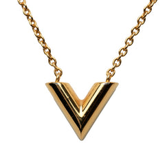 ルイ ヴィトン コリエ エッセンシャルVパールフェクション ネックレス M69618 ゴールド メッキ レディース LOUIS VUITTON 【中古】
