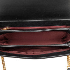 シャネル マトラッセ ココマーク チェーン ショルダーバッグ ブラック ゴールド キャビアスキン スエード レディース CHANEL 【中古】