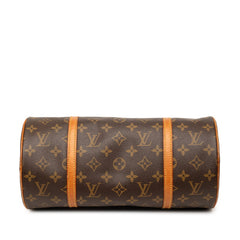 ルイ ヴィトン モノグラム パピヨン30 ハンドバッグ M51385 ブラウン PVC レザー レディース LOUIS VUITTON 【中古】