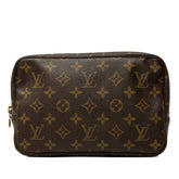 ルイ ヴィトン モノグラム トゥルース トワレット 23 ポーチ コスメポーチ M47524 ブラウン PVC レザー レディース LOUIS VUITTON 中古