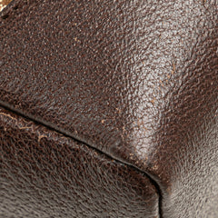 グッチ GGキャンバス 斜め掛け ショルダーバッグ 114273 ベージュ ブラウン キャンバス レザー レディース GUCCI 【中古】