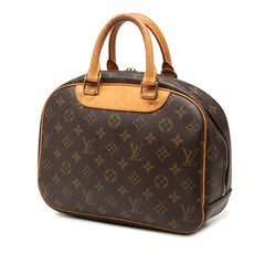 ルイ ヴィトン モノグラム トゥルーヴィル ハンドバッグ M42228 ブラウン PVC レザー レディース LOUIS VUITTON 【中古】