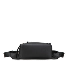 ロエベ パズル バムバッグ ボディバッグ ウエストバッグ ブラック レザー メンズ LOEWE 【中古】