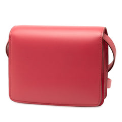 セリーヌ クラシックボックス スモール ショルダーバッグ ピンク レザー レディース CELINE 【中古】