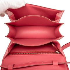 セリーヌ クラシックボックス スモール ショルダーバッグ ピンク レザー レディース CELINE 【中古】