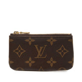 ルイ ヴィトン モノグラム ポシェット クレ コインケース 小銭入れ M62650 ブラウン PVC レザー レディース LOUIS VUITTON 【中古】