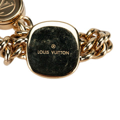 ルイ ヴィトン ID LV ブレス チェーン ブレスレット M61092 ゴールド シルバー メッキ レディース LOUIS VUITTON 【中古】