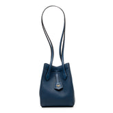 フェンディ オリガミ ミニ ORIGAMI ハンドバッグ トートバッグ ショルダーバッグ 8BS083 ブルー レザー レディース FENDI 【中古】