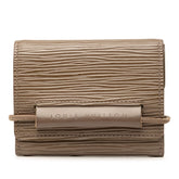 ルイ ヴィトン エピ ポルトフォイユ エラスティック 三つ折り財布 M6346C ブラウン系 レザー レディース LOUIS VUITTON 【中古】