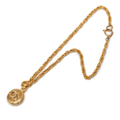 シャネル ヴィンテージ ココマーク チェーン ネックレス ゴールド メッキ レディース CHANEL 【中古】