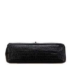 シャネル 2.55 アンリミテッド Wフラップ チェーン ショルダーバッグ ハンドバッグ ブラック レザー レディース CHANEL 【中古】
