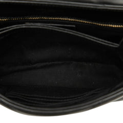 サンローラン YSLロゴ ルル トイバッグ 斜め掛け ショルダーバッグ 467072 ブラック レザー レディース SAINT LAURENT 中古