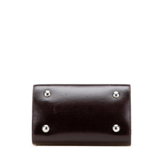 フェンディ ズッカ ハンドバッグ ブラウン キャンバス レザー レディース FENDI 【中古】